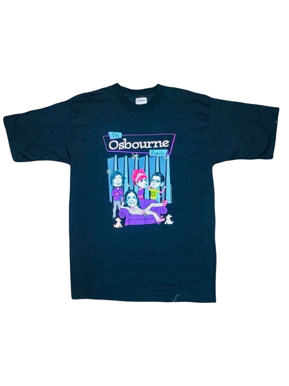 Vintage All Sport 2002 The Osbourne Family TV Promo Tee - Size Large